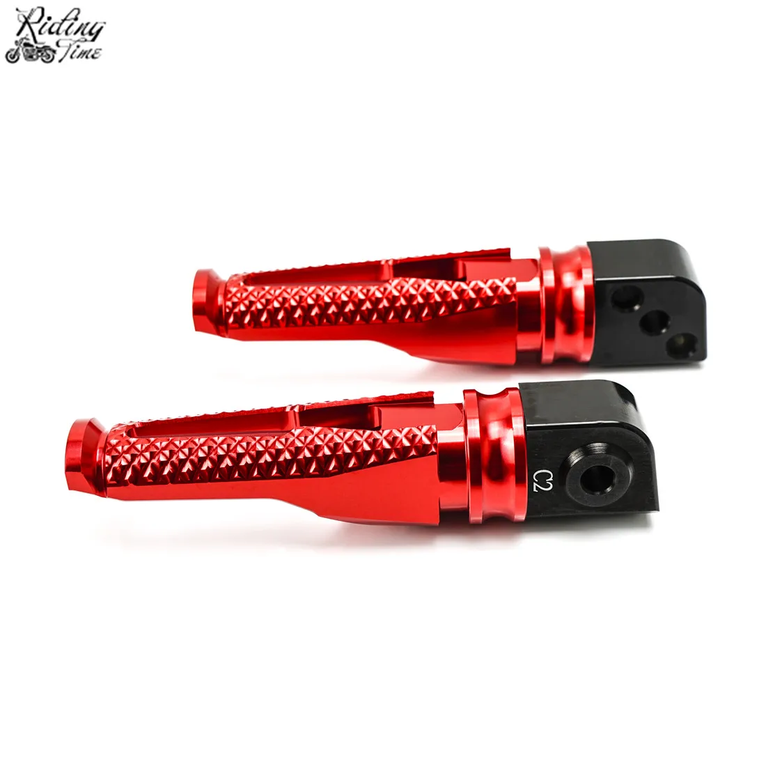 Red Мотоциклетные Задние подножки для ног для поездок на мотоцикле Ducati Monster 696 796 695 659 темно 749 999 999S 999R - Цвет: Red