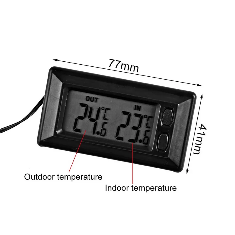 Мини цифровой электронный измеритель температуры Крытый открытый ЖК дисплей