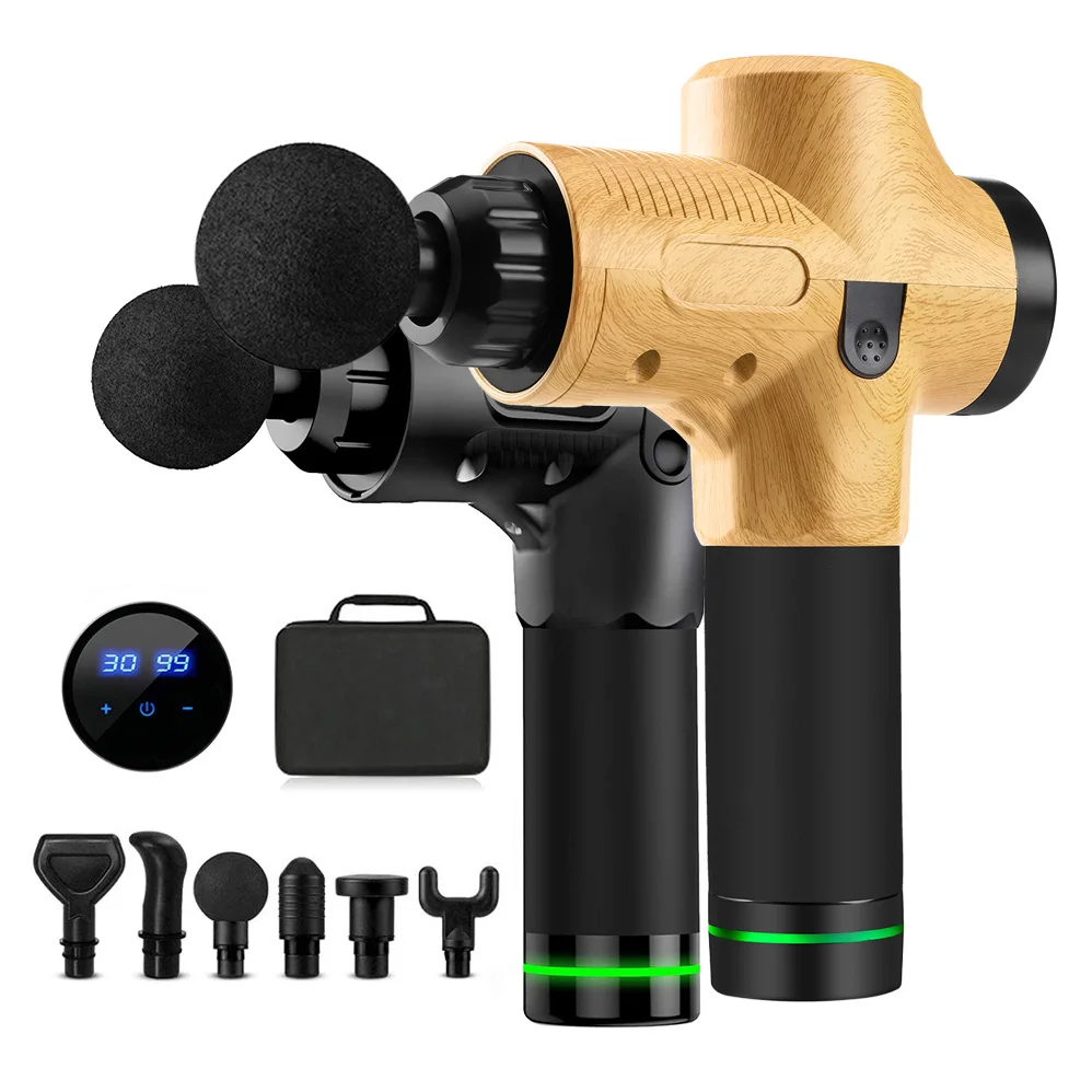 Профессиональный Массажный пистолет мощный перкуссионный массажер для шеи