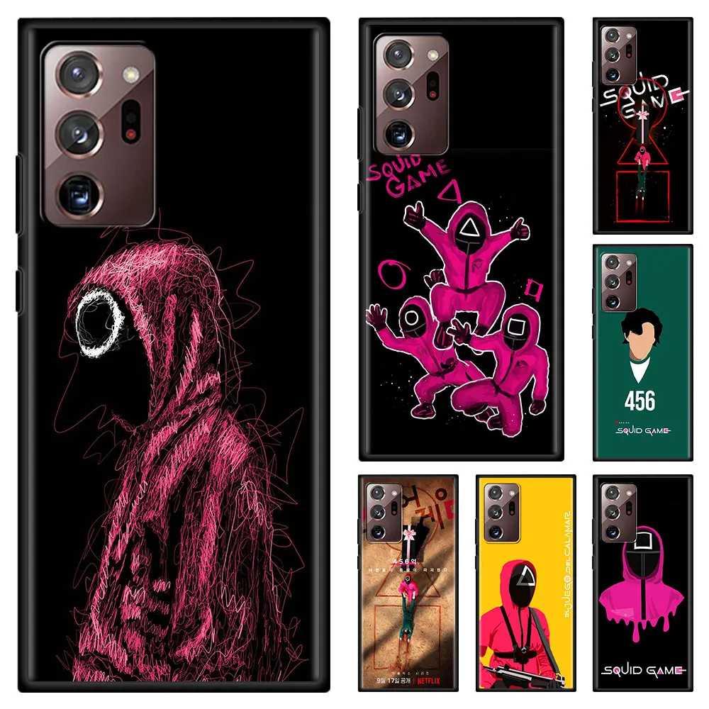 

Squid Game Logo Phone Case For Samsung Galaxy M51 M31 M31s M30s M21 M11 M01 Note 20 Ultra 10Lite 10 Plus 9 8 Coque Cover Shell
