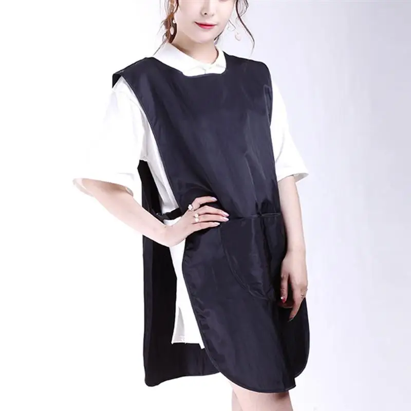 Черная модная Водонепроницаемая Бытовая накидка для парикмахерской комбинезон