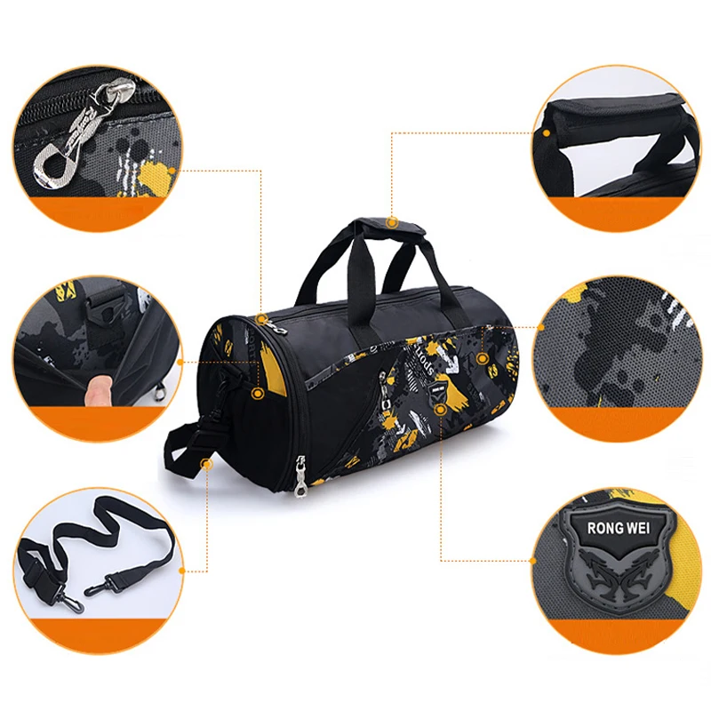 Верхняя нейлоновая Водонепроницаемая спортивная сумка для тренажерного зала