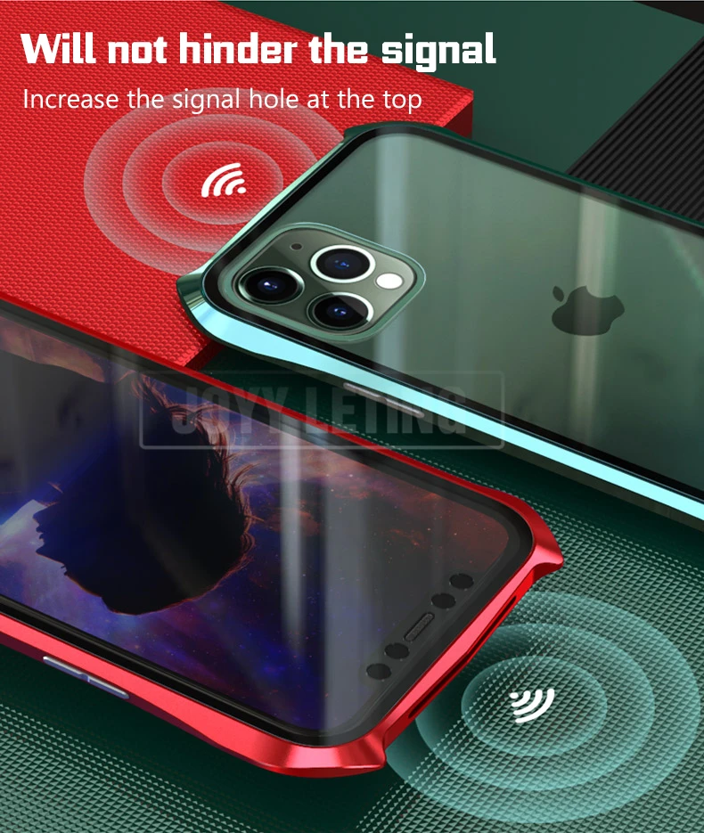 Магнитный адсорбционный чехол для телефона iPhone 11 Pro, чехол 360, Магнитный чехол для iPhone 11 Pro Max, металлический чехол
