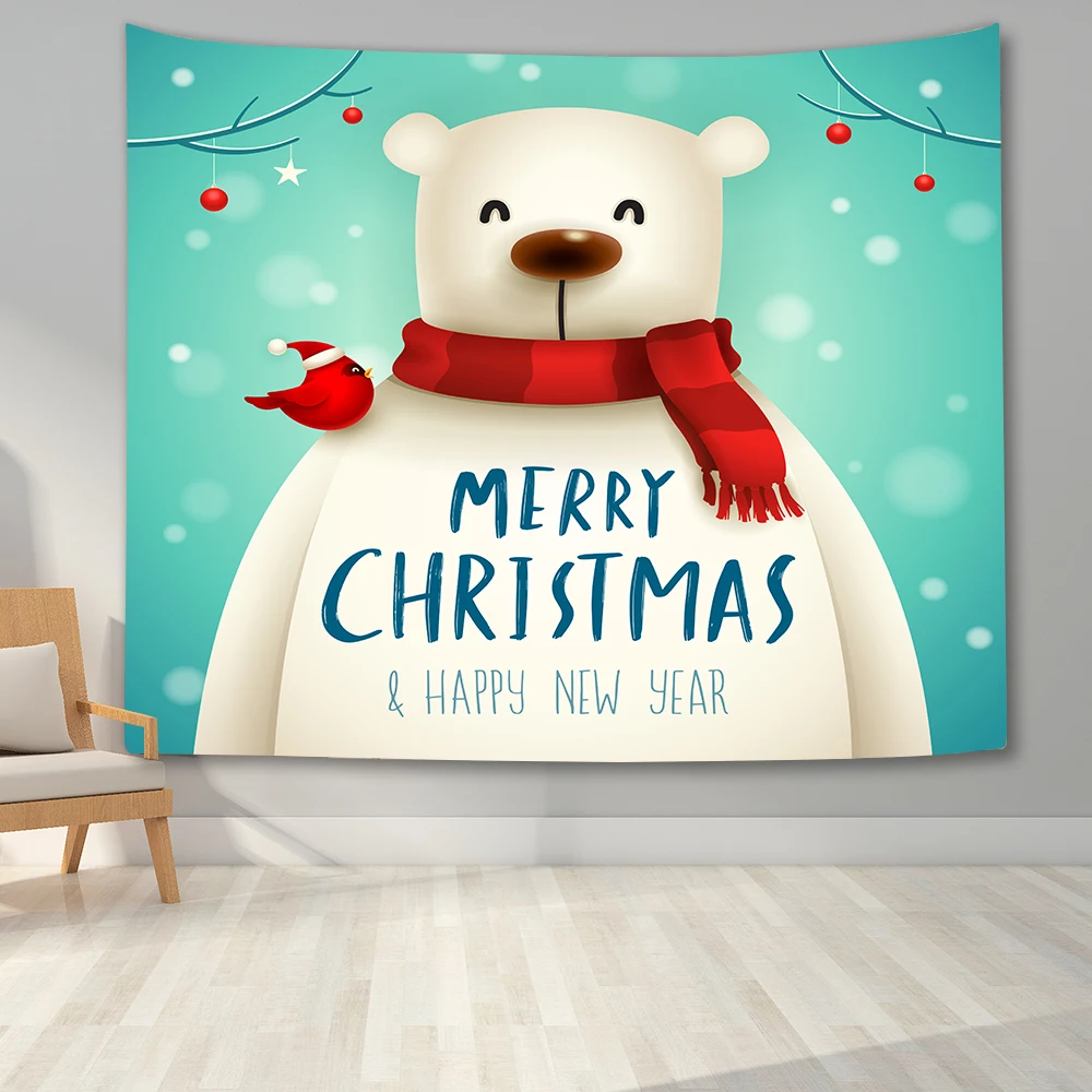 Рождественский настенный гобелен &quotСнеговик&quot Одеяло для Спальня Гостиная