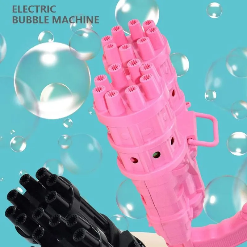 

Kids Automatic Bubble Gun Toys Summer Soap Water Bubble Machine 2-in-1 Electric Bubble Machine Children Gift Toys Dropshipping