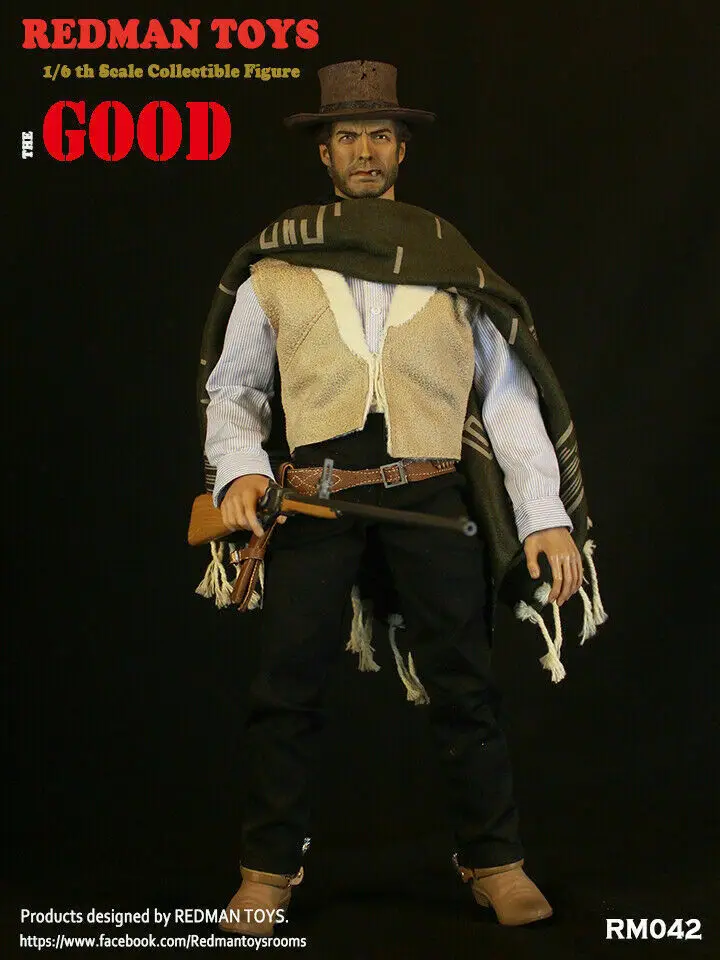 In Stock West Cowboy REDMAN TOYS 1/6 Scale RM042 The Good Action Figure Collectible Dolls For Collection | Игрушки и хобби