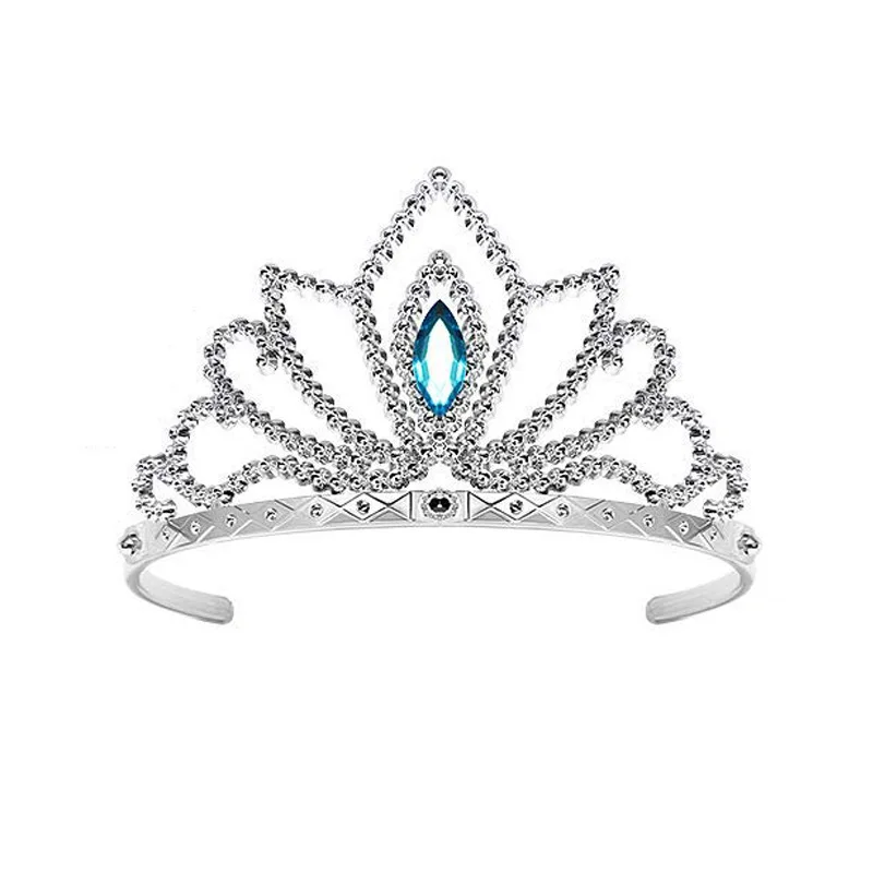 Crown Платье принцессы Эльзы 2 для девочек; зимний костюм Анны с длинными рукавами и героями мультфильмов; маскарадный костюм для костюмированной вечеринки; Карнавальные Платья на год - Цвет: Crown
