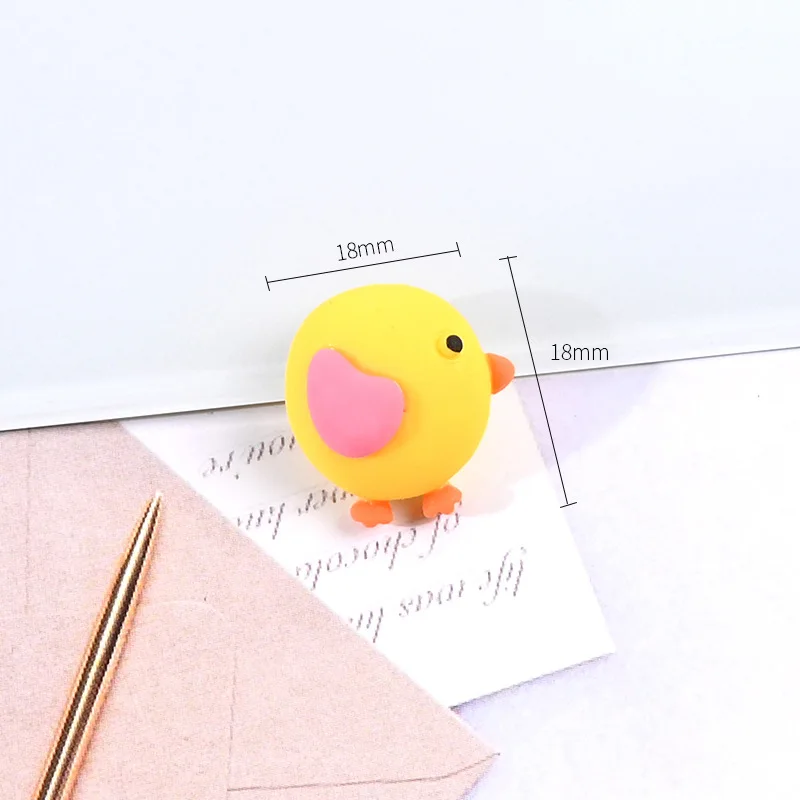 Кабошон 20 шт./лот милые Мультяшные животные с плоским основанием кавайный