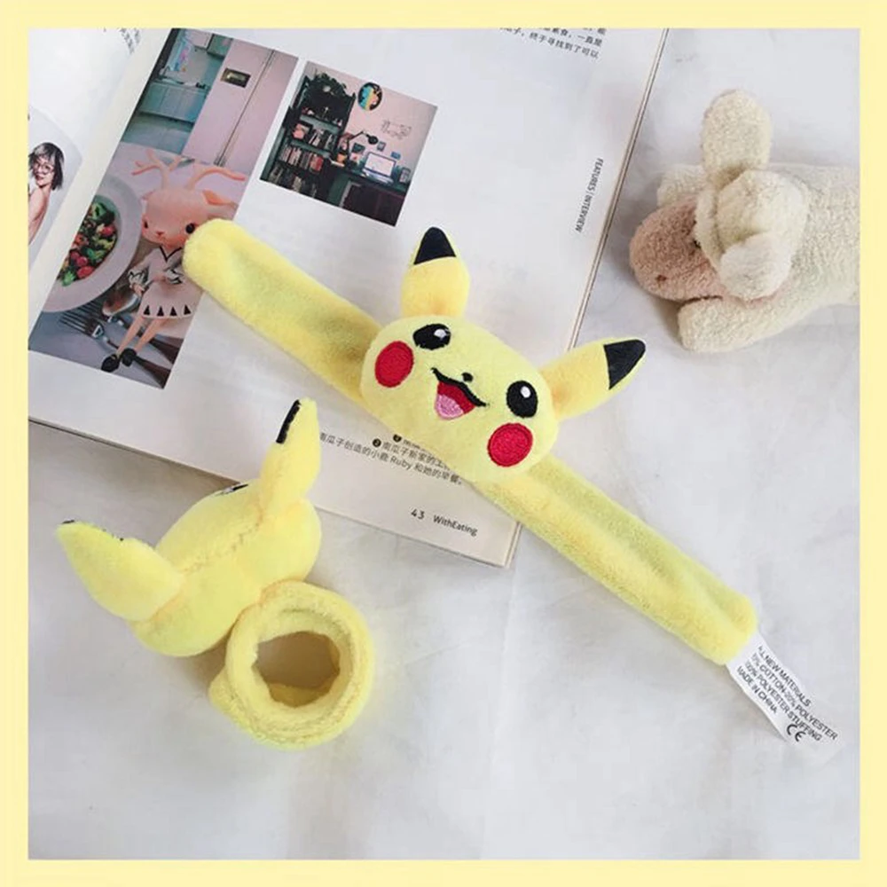 

Kawaii Pokemon Pikachu Plush Toy Pokmon Go Soft Lucky Stuffed Doll Hand Ruler Cute Action Figure Model Puppets Kids Girl Gift