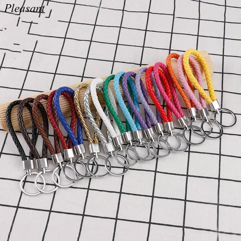 

76 Color Keychain High Quality DIY Accessories Key Pendant 100PCS Key Ring Wholesale