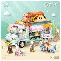 loz mini blocks kids building toys girls gift blocks bakery truck puzzle 1127 no box