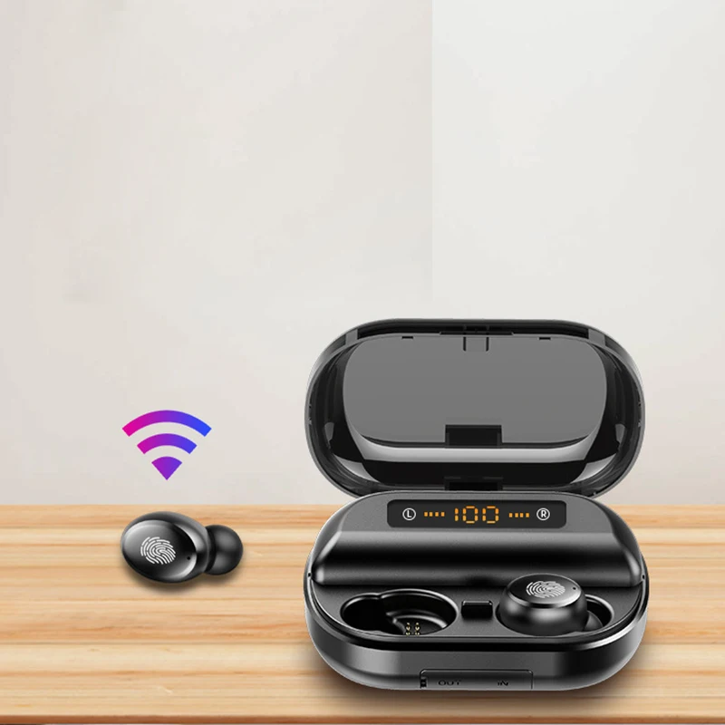 Беспроводные наушники Bluetooth спортивные гарнитуры V12 Tws с микрофоном мини