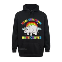rea unicorns have curves hoodie funny rhino quotes men brand new print tops tees cotton streetwear custom