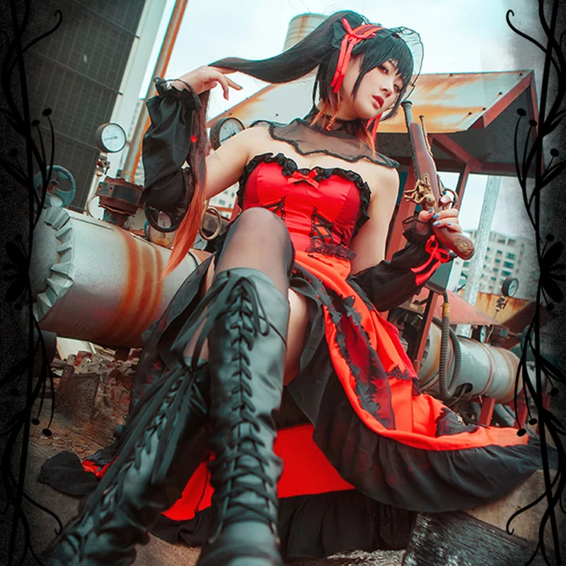 Женский костюм для косплея токисаки Куруми из аниме свидание и прямая трансляция