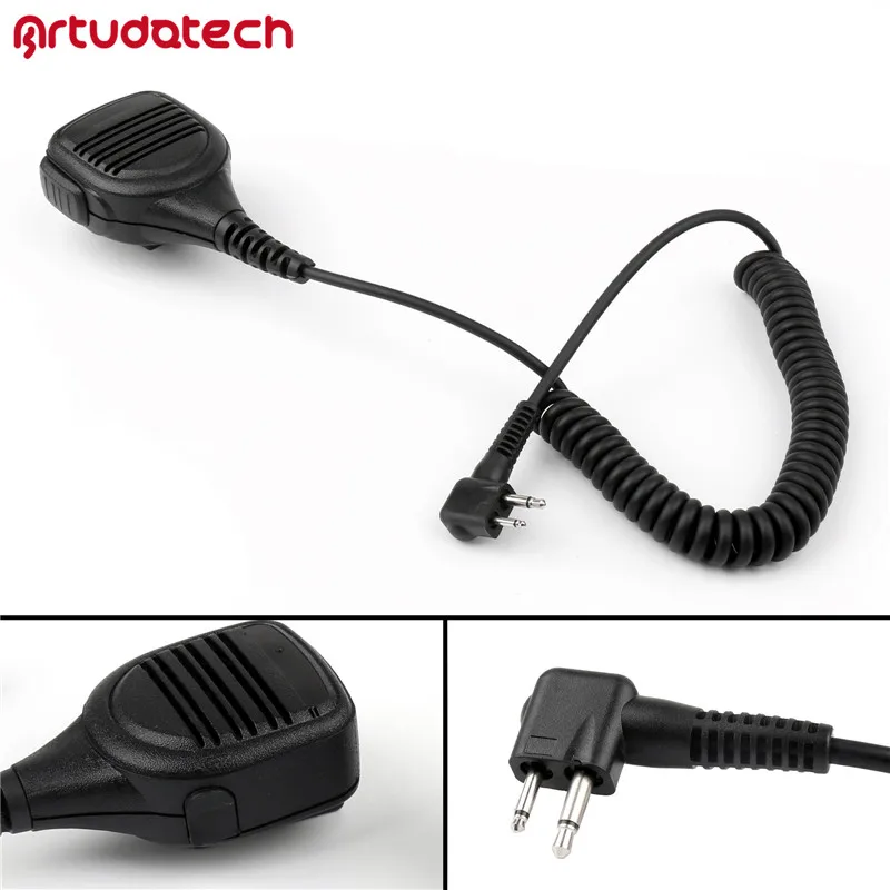 Artudatech наплечный микрофон для Motorola Radio 2 PIN GP68 CP150 GP88 CP200 GP 68 88 CP 150 200 Spirit Pro XTN PMMN4029A |