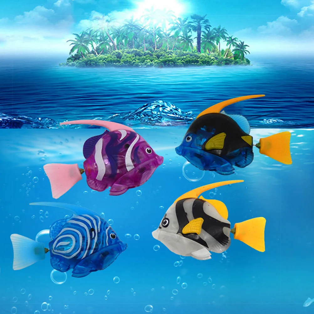 Bath Toys Attractive Swimming Robot Fish Activated In Water Electronic Fun Funny Gadgets Interesting Toys Kids Gift#40