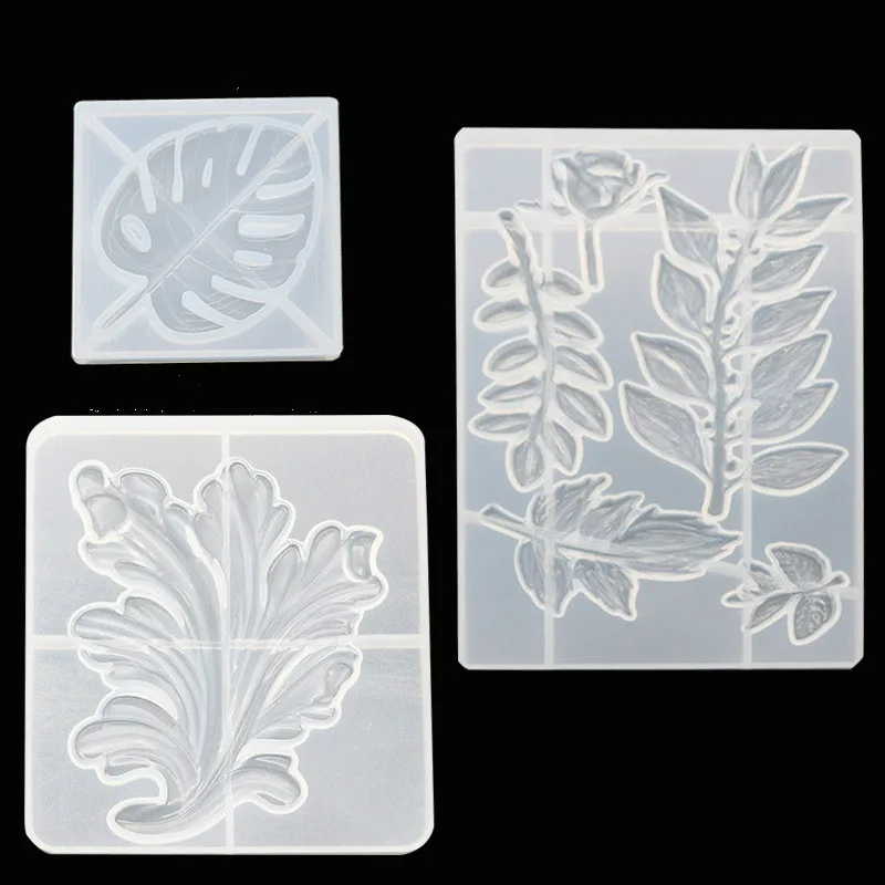 

Popular1PC Leaf Silicone DIY Handcraft Decoration Molds UV Resin Jewelry Molds For Making Jewelry Dried Flower Tools