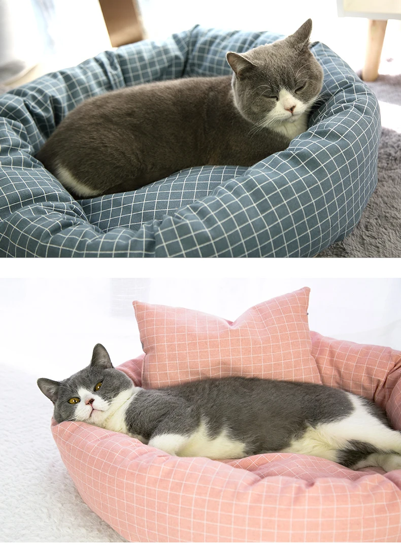 Hoopet Pet Cat диван для отдыха яйцо Tart образный дом PP Хлопок кошка кровать мягкий плюшевый Кот коврики большая корзина собака матрас товары для домашних животных