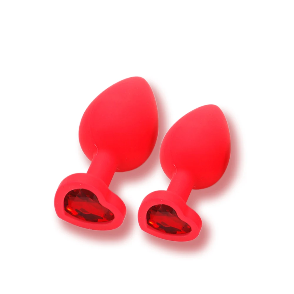 Анальная пробка секс-игрушки 100% силиконовая 2 разных размера хвост Кристалл