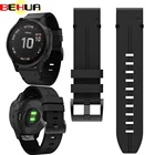 Ремешок для наручных часов Garmin Fenix 6S 5S Plus GPS, кожаный ремешок для смарт-часов с быстросъемным браслетом, легко устанавливаемый браслет, 20 мм