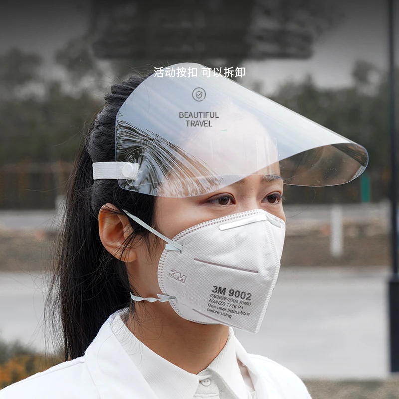 

Universal full safety face shield mask for anti spray droplets anti-splash side shields for glasses goggle mask 1pc