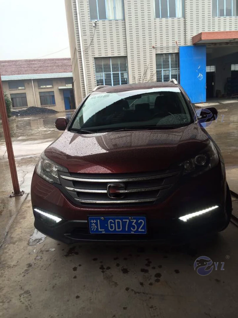 Автомобильные мигающие drl 2 шт. для Honda CRV CR V 2012 2013 2014 DRL Противотуманные фары