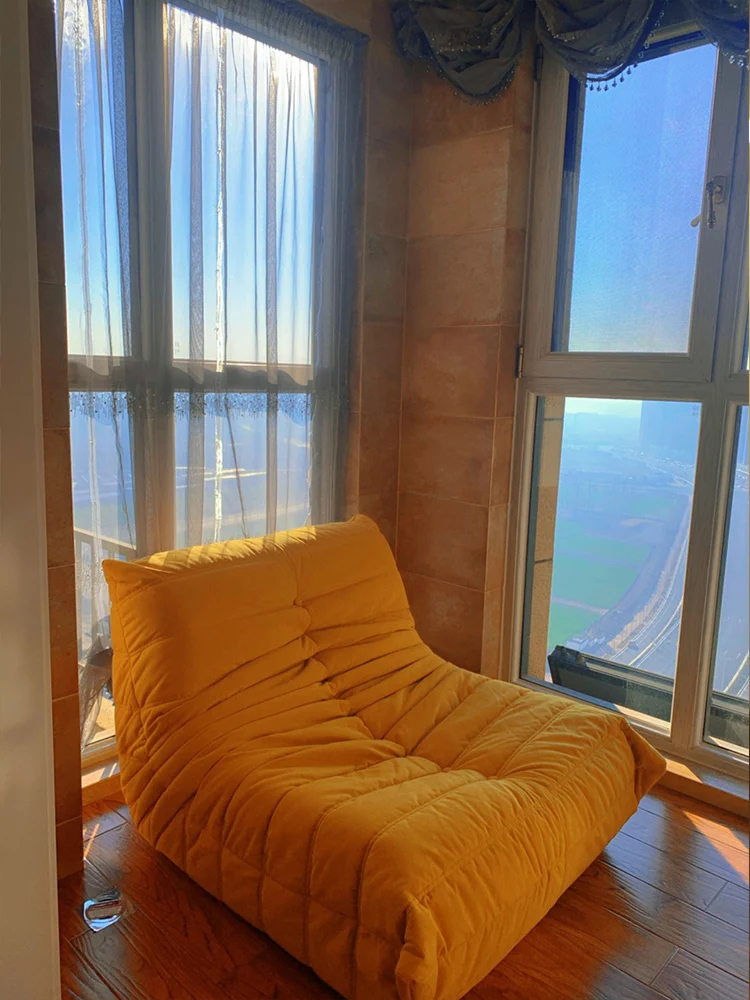 

TT Lazy Sofa Small Apartment Caterpillar Recliner Bedroom Tatami Balcony Single Backrest Leisure Chair
