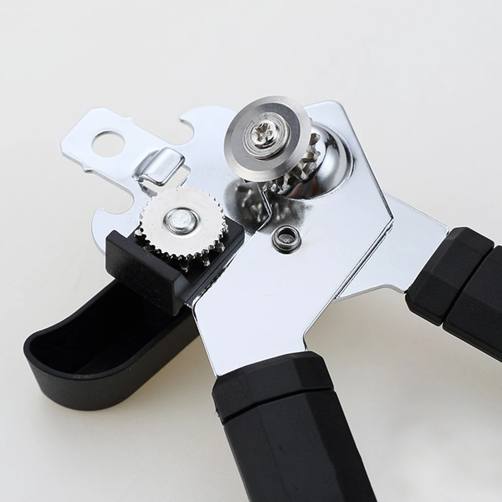 

Household Kitchen Tools Easy Manual Metal Can Opener Professional Effortless Stainless Steel Openers with Turn Knob Canned Bottl