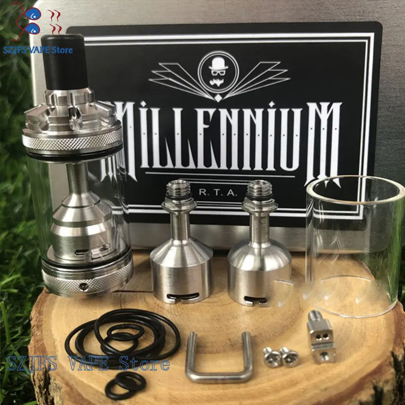 

Coppervape Millennium Rta 22mm Diameter 4ml AMTL RT RTA with PEI/PC Tank Vaporizer Tank vs Spica Pro Skyline Style value greek