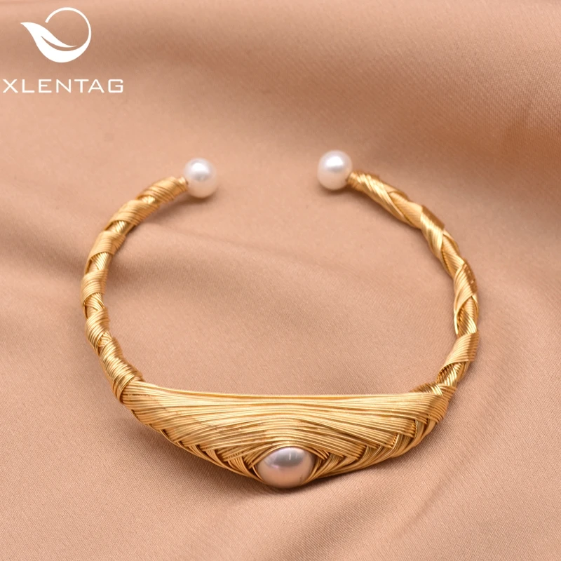 

XlentAg Original Design Natural Fresh Water Purple Pearl Adjustable Eye Bangle For Women Gift Jewlery Pulseras Mujer GB0139