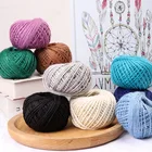 50 млот 1,5 мм трехжильные цветные джутовые веревки из конопли сделай сам, макраме, нитки, ремесла ручной работы, аксессуары для фотостенвазы