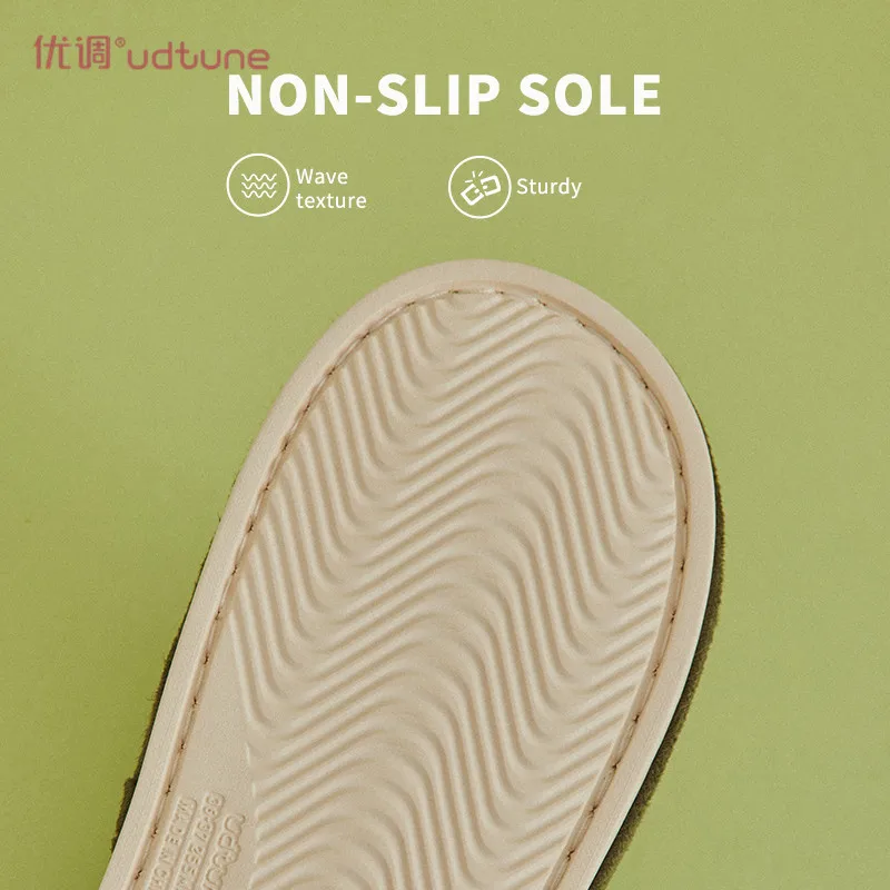 

UTUNE Hemp Women Slippers Summer Slides Mute Linen Indoor Shoes For Men Contrast Colors Spring Autumn Sandals Men Non-slip Soft