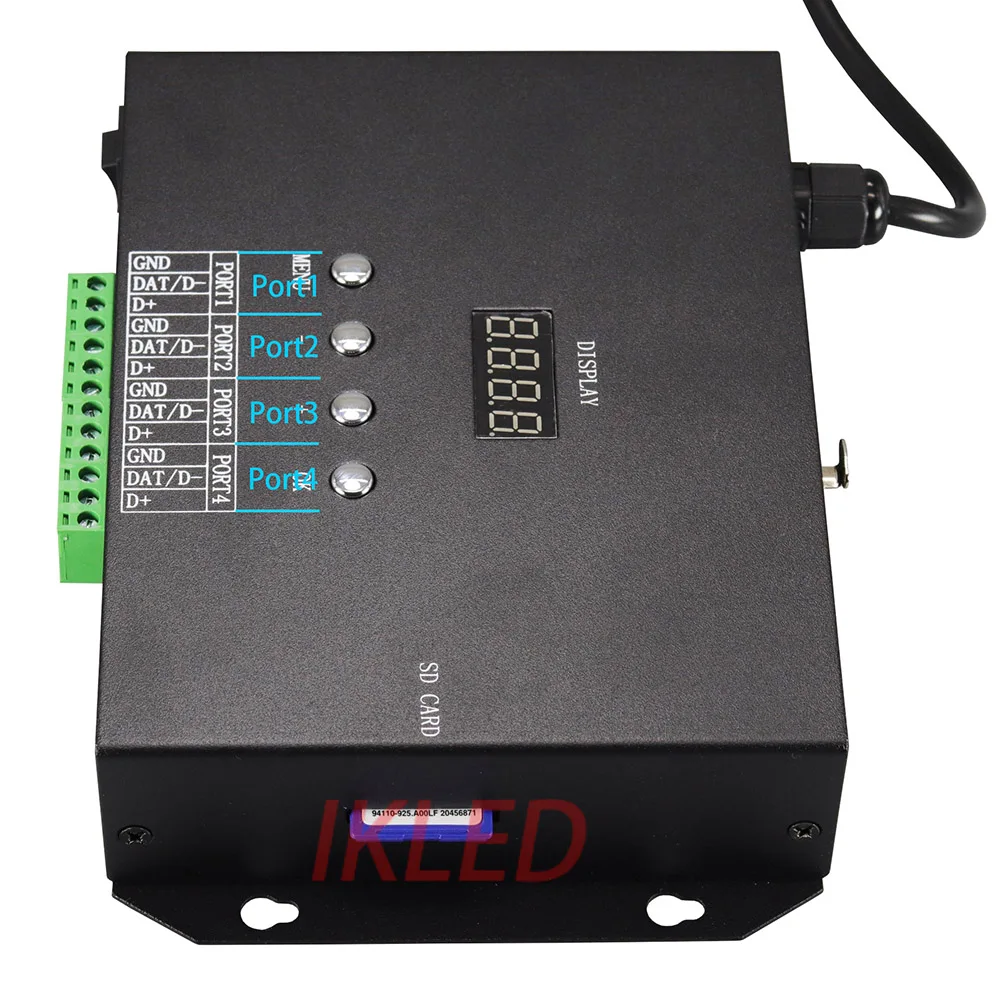 led 4 ports artnet controller 16 universes 2720 pixels DMX to SPI WS2811/2812/2813 UCS1903 TM1914 TM1814 DMX512 support SD card | Освещение