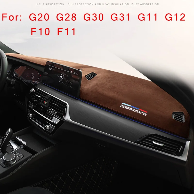 

Flannel Anti Slip Anti UV Mat Dashboard Cover Pad Dashmat Carpet for BMW G20 G28 G30 G31 G11 G12 F10 F11 Accessories