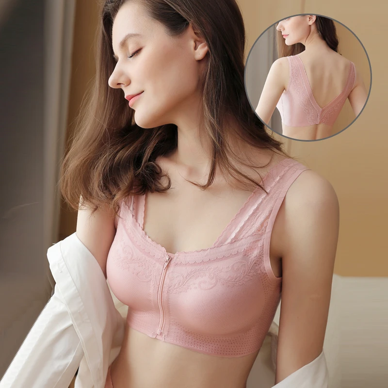 

Front Closure Bras For Underwear Women Sexy Lingerie Comfort Bra Adjusted Plus Size Backless Bralette Brassiere