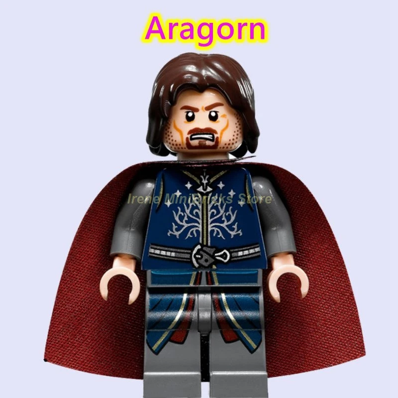 Aragorn Хоббит Властелин колец Bllbo Aragorn Orcs Bard eowin Ringwraith Gandalf подарки на день рождения строительные блоки игрушки для детей - Цвет: Aragorn