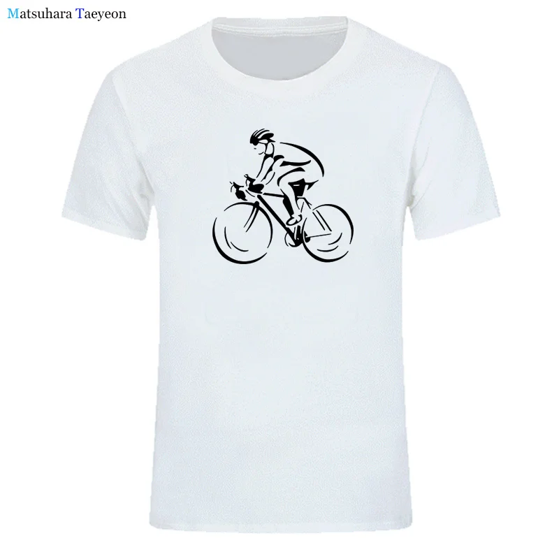 

Men Hot Fashion T-Shirts Cyclist Bicycle Cycle Sporter Transport Biker Cycler Men's T Shirt Short Sleeve Top Men Clothing