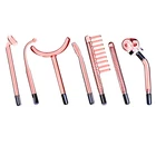 Высокочастотные Сменные электроды Red Ray для стеклянной трубки, палочка для ухода за кожей лица, удаления пятен, морщин, спа, красоты