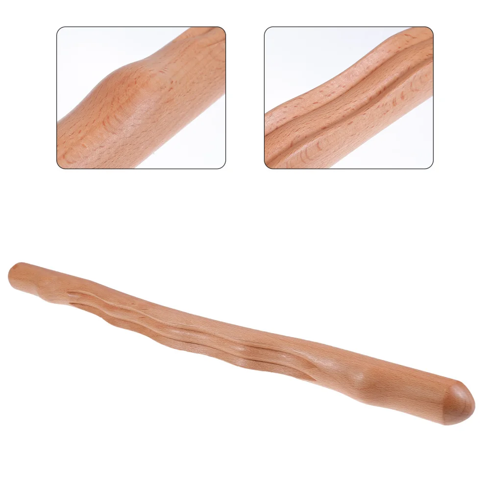 

1Pc Home Use Massager Scraping Rod Wooden Meridian Stick Massagin Tool