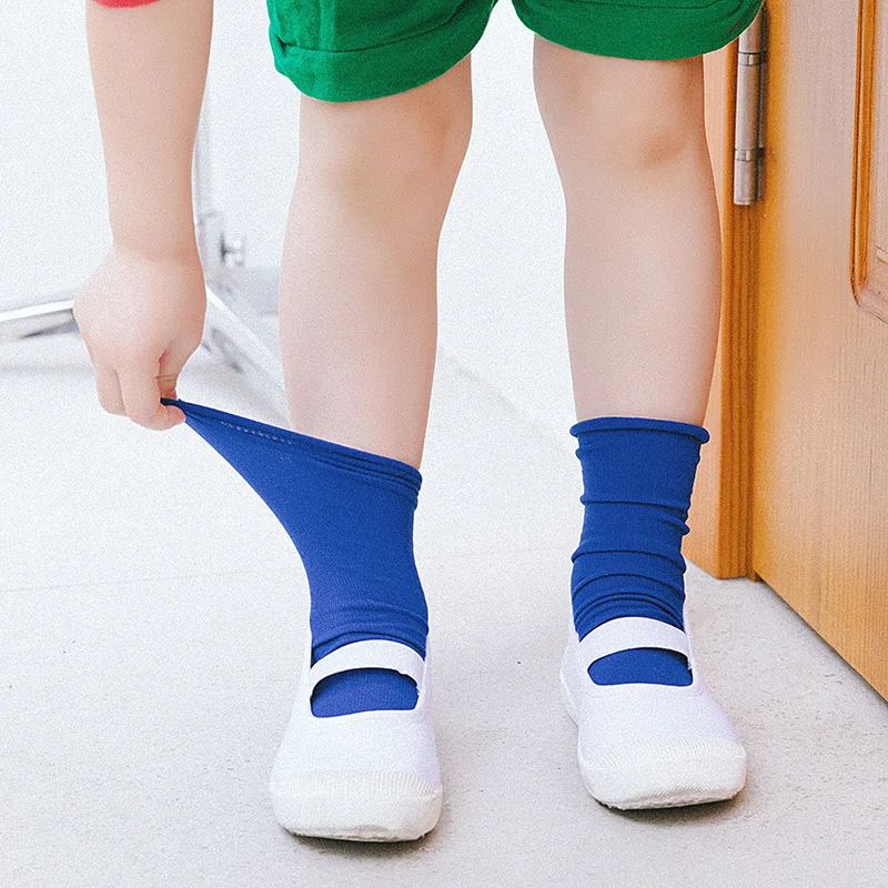 

Children socks Children's ice socks summer thin velvet stockings candy color curly baby stockings