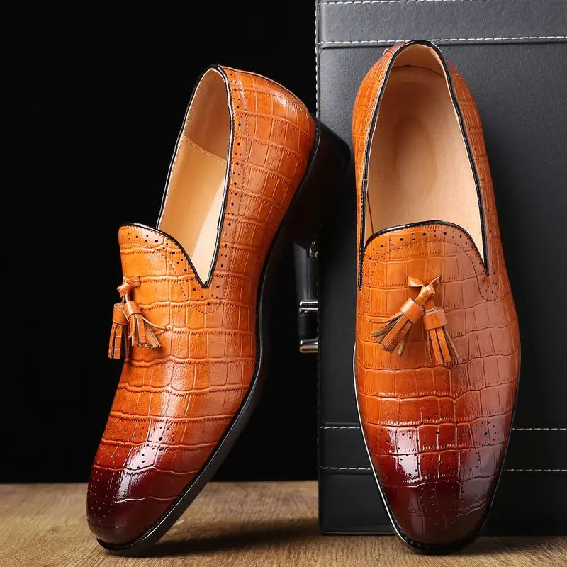

New Men Business Pu Tassel Decorative Casual Shoes Fashionable Versatile Comfortable Hot Selling High Quality Men Shoes KA469