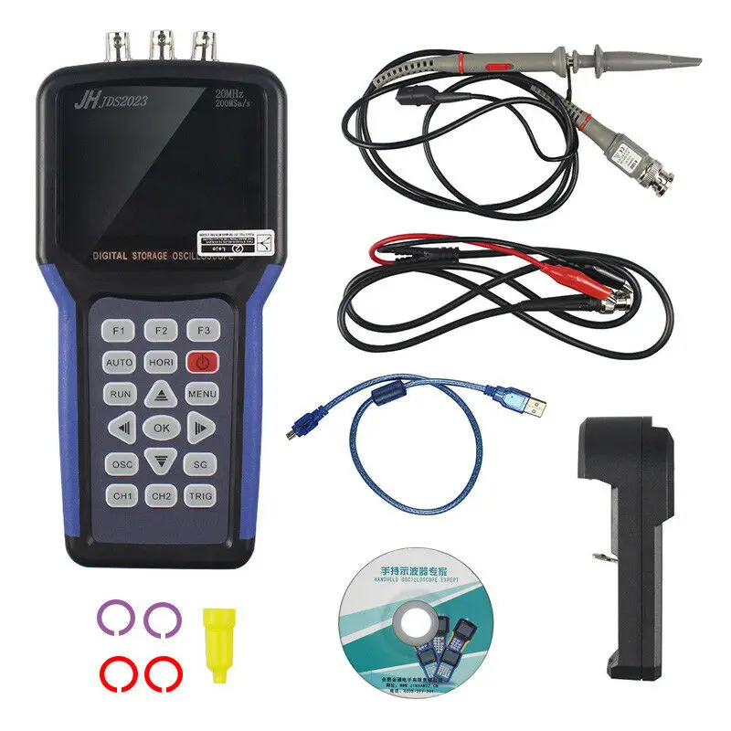 JDS2023 Осциллограф USB 20 МГц генератор сигналов ЖК цифровой мультиметр 200MSa / s