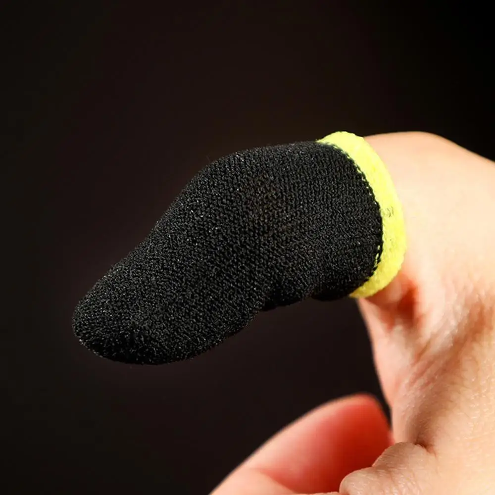 

Black And Yellow Side Carbon Fiber Game Chicken Finger Manufact Version Mobile Sports Professional Artifact Game Sweatproof Y9A3