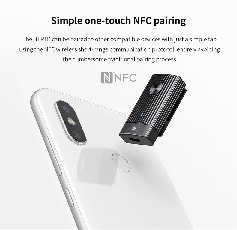 FiiO S порт s Bluetooth усилитель 5,0 BTR1K аудио приемник с поддержкой APTX/AAC/APTXLL, NFC сопряжение, USB DAC и порт type C