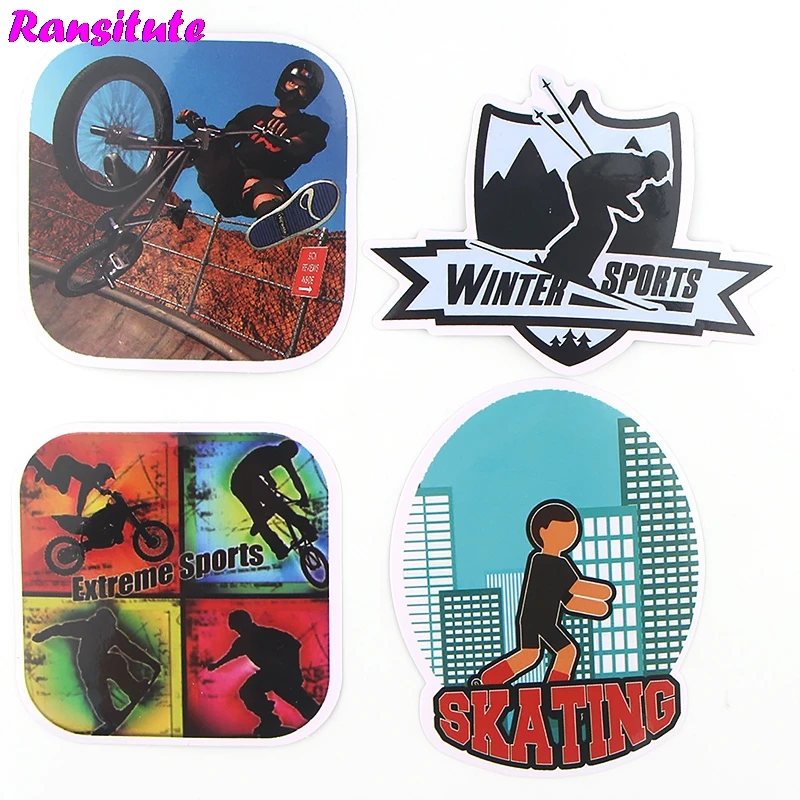 36 шт./компл. аниме Мультяшные Стикеры для экстремальных видов спорта сделай сам
