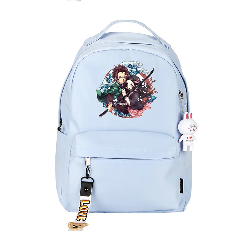 Demon Slayer Kimetsu no Yaiba, реквизит для косплея, рюкзак Nezuko, Большой Вместительный ранец, дорожная уличная сумка Kamado Tanjirou