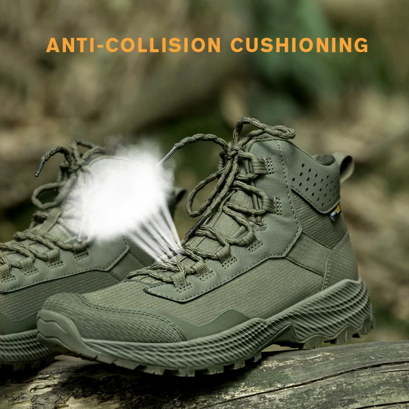 FREE SOLDIER Outdoor hiking shoes men's desert boots sports non-slip wear-resistant lightweight walking shoes