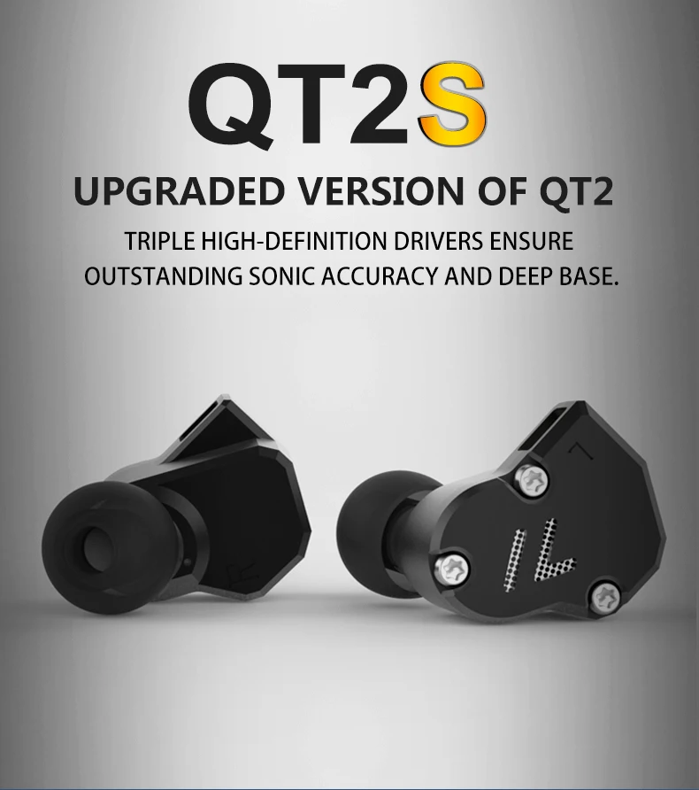 Revonext QT2S 2DD+ 1BA гибридные наушники-вкладыши HIFI DJ Monito, спортивные наушники для бега, наушники-вкладыши, наушники-вкладыши для Revonext QT2