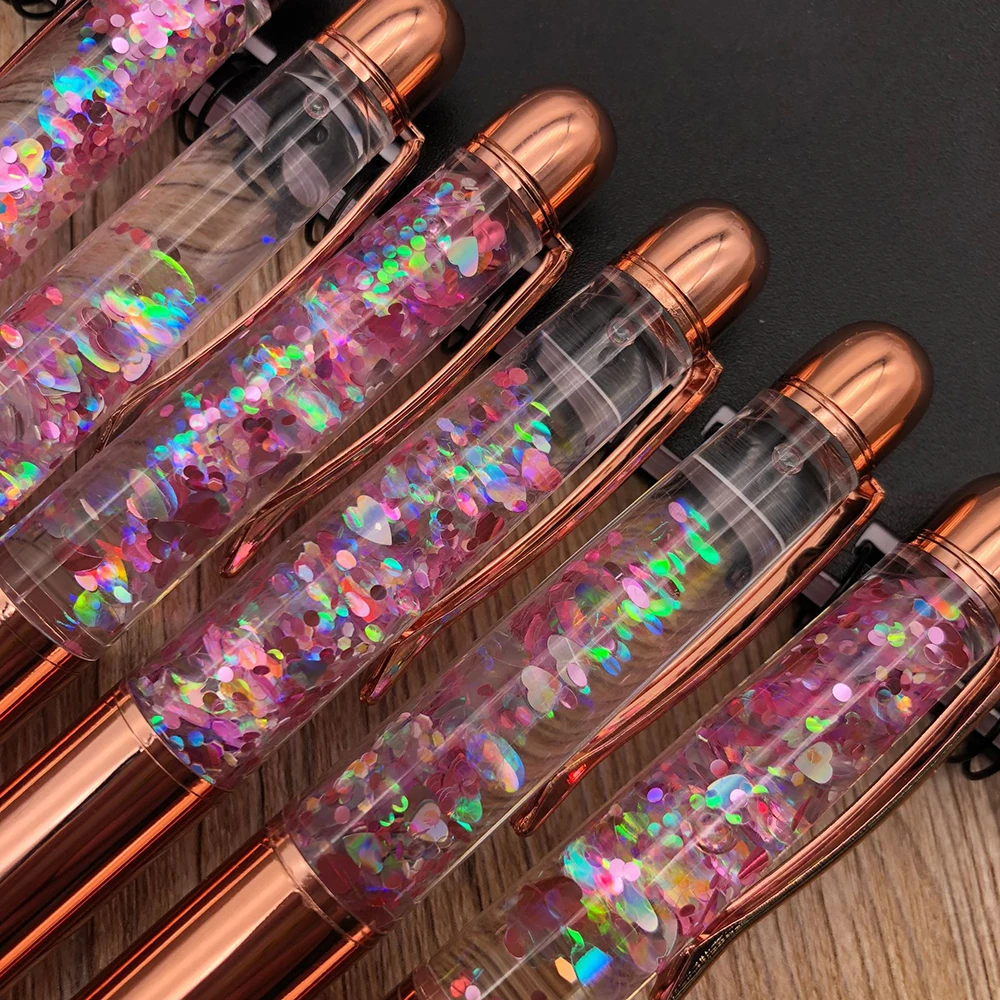 1 шт. выдвижная шариковая ручка из розового золота офисные принадлежности