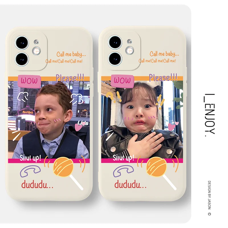 

Soft Silicone Couple Cute Funny Fashion Phone Case Shockproof Cover for iPhone 13 12 11 Pro Max SE 2020 X XR XS ip 8 7 6 6S Plus